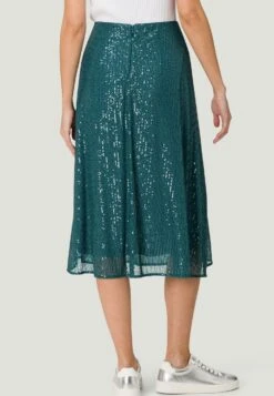 Zero Mit Pailetten - A-Lijn Rok - Teal -Only Mode Winkel 95be3da08ea34fde9aceed73ab623852