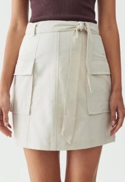 Arna- A-Lijn Rok - Natural -Only Mode Winkel 95e3c7a7f2ad4b8d9f8b565d54c7d0b2