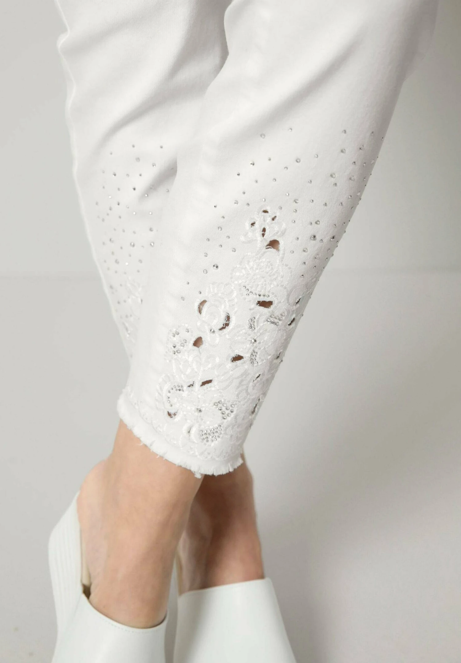 Slim Fit Jeans - Weiß 6 Slim Fit Jeans - Weiß - Afbeelding 6