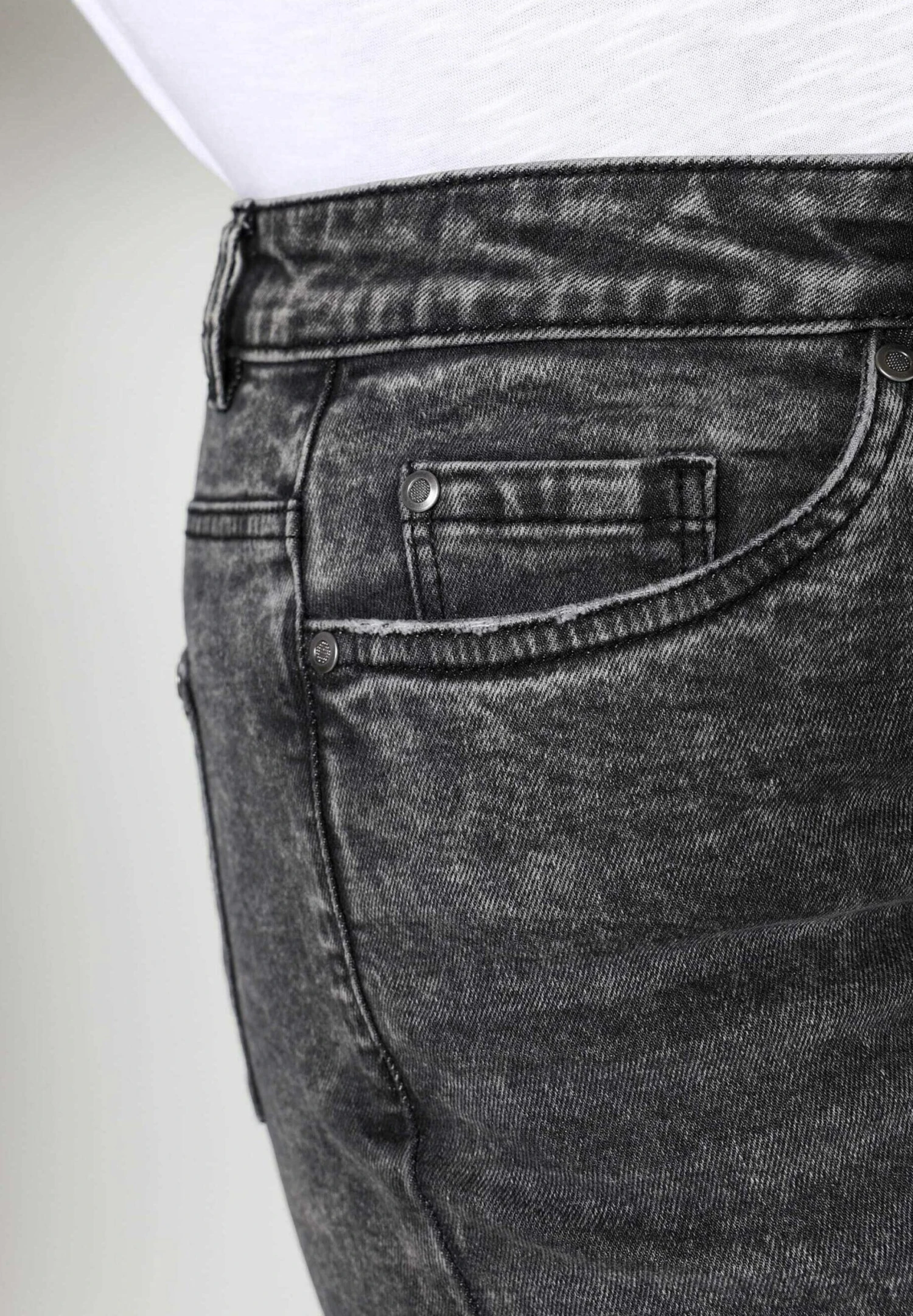 Culotte - Straight Leg Jeans - Schwarz 10 Culotte - Straight Leg Jeans - Schwarz - Afbeelding 10