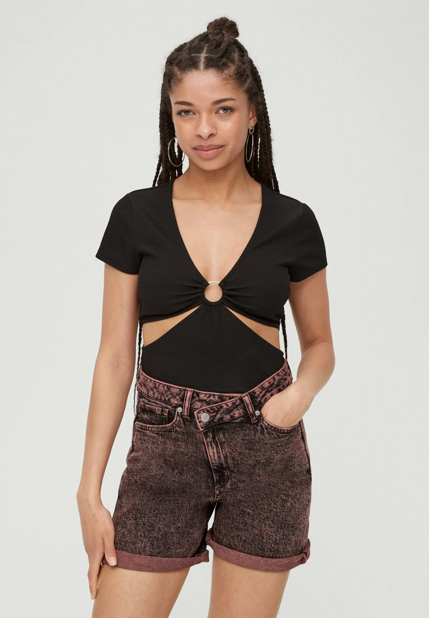 QS By S.Oliver Jeansshort - Papaya 1 QS By S.Oliver Jeansshort - Papaya