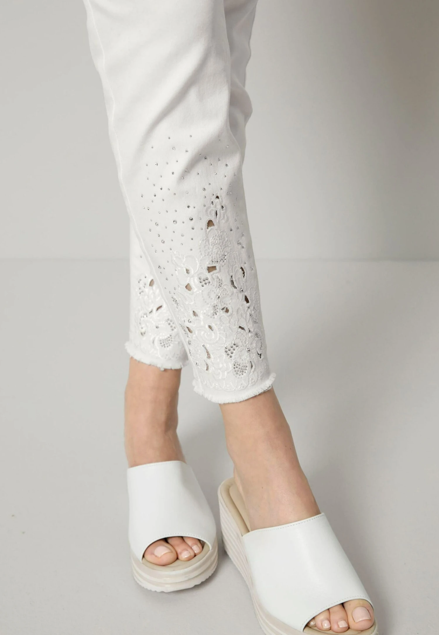 Slim Fit Jeans - Weiß 5 Slim Fit Jeans - Weiß - Afbeelding 5