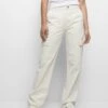 PULL & BEAR Pocket- Cargobroek - Off White