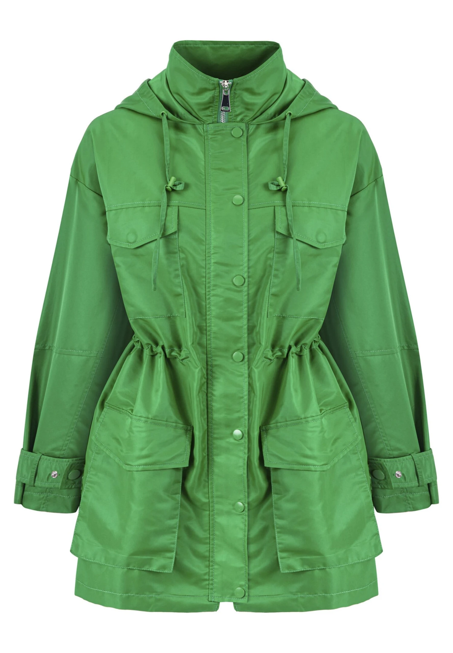 Ipekyol Relaxed Fit Adjustable Waist Coat With Windbreaker - Parka - Green 7 Ipekyol Relaxed Fit Adjustable Waist Coat With Windbreaker - Parka - Green - Afbeelding 7