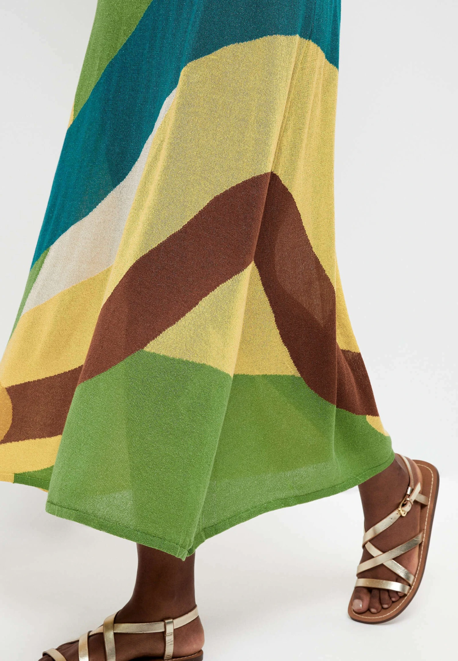 Oysho Shiny Strappy- Gebreide Jurk - Green 6 Oysho Shiny Strappy- Gebreide Jurk - Green - Afbeelding 6