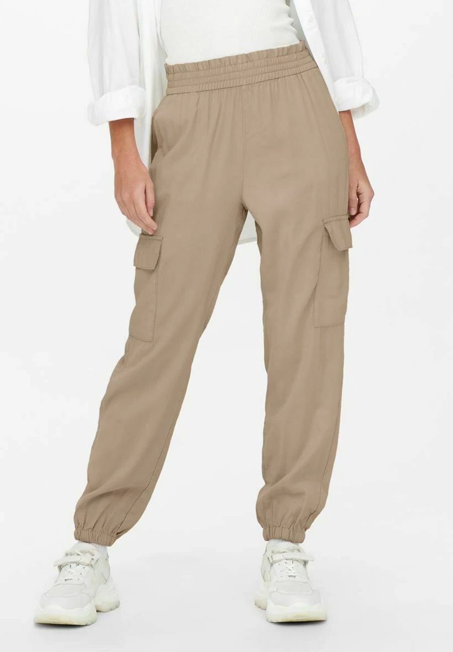 ONLY High Waist - Cargobroek - Humus 1 ONLY High Waist - Cargobroek - Humus