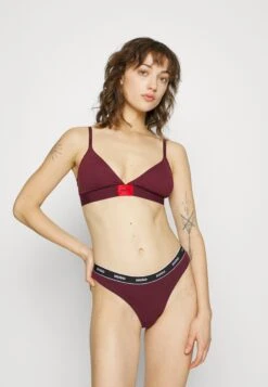 Hugo Triplet Thong 3 Pack - String - Brown/Red/Pink