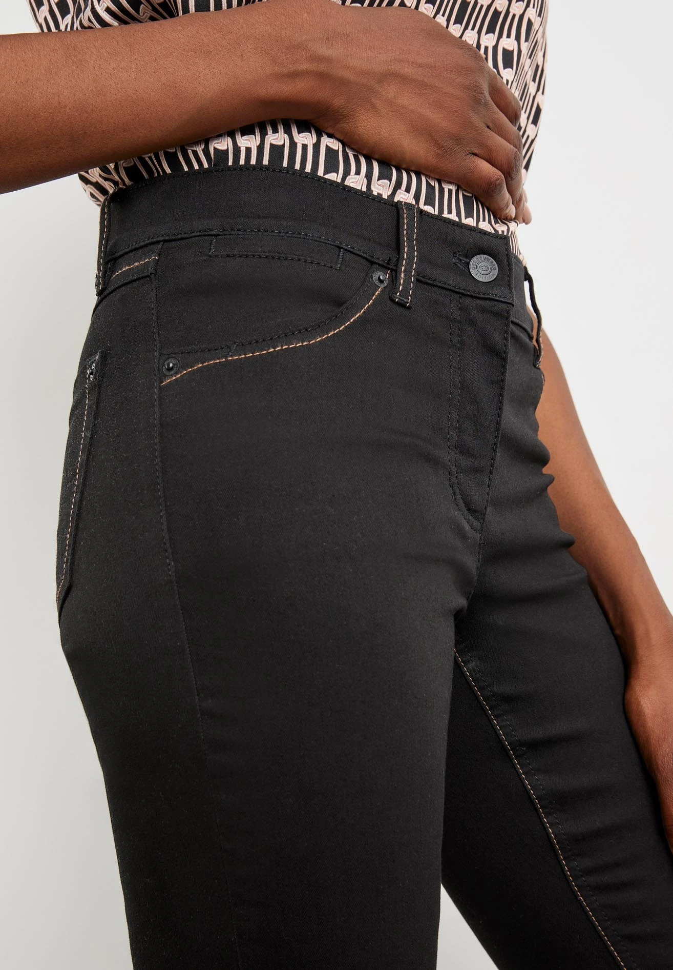 Gerry Weber 5-Pocket Best4Me Skinny - Jeans Skinny Fit - Black Denim 4 Gerry Weber 5-Pocket Best4Me Skinny - Jeans Skinny Fit - Black Denim - Afbeelding 4