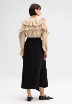 Asymmetric Cupra- Wikkelrok - Black -Only Mode Winkel 983e2bfcf72f475b8a1fb2bff4d9c589