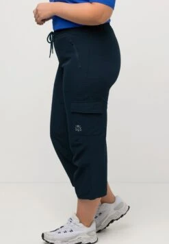 Ulla Popken 7/8- Wasserabweisend, Elastikbund, Reflektor - Trainingsbroek - Marine -Only Mode Winkel 98448edd6e7345d4a488f03ea16c18c4