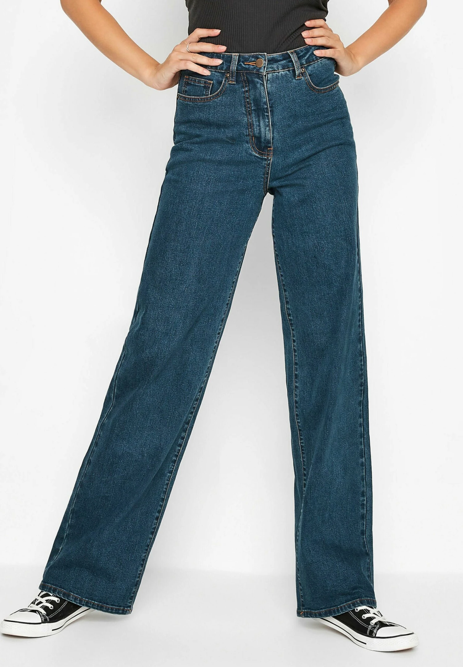 Blue Bea Stretch Wide Leg - Flared Jeans - Blue 1 Blue Bea Stretch Wide Leg - Flared Jeans - Blue