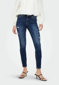 ONLY Onldaisy Reg- Jeans Skinny Fit - Dark Blue Denim