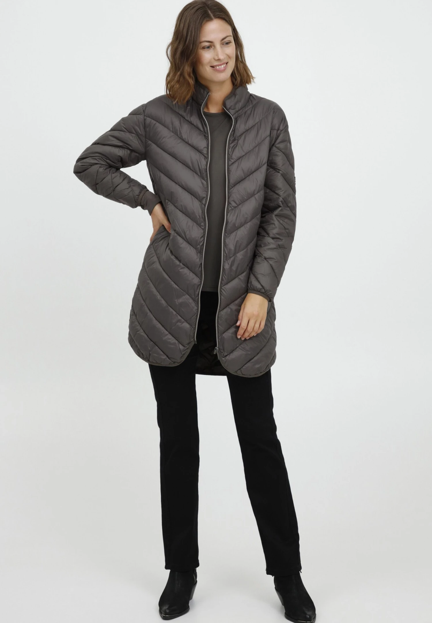 Fransa Frbapadding 5 Outerwear - Winterjas - Green Ink 2 Fransa Frbapadding 5 Outerwear - Winterjas - Green Ink - Afbeelding 2