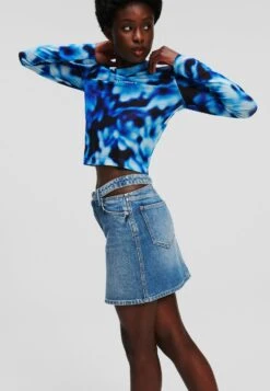 Karl Lagerfeld Jeans Split Waist Belt - Minirok - Vintage Blue -Only Mode Winkel 99c7fa5ca4ff48bb9c4b92e0fd9909d2