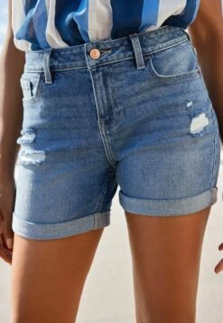 Next Standard - Jeansshort - Mid Blue Ripped -Only Mode Winkel 99d5d63ba491475ba5566bcfd42fbb98