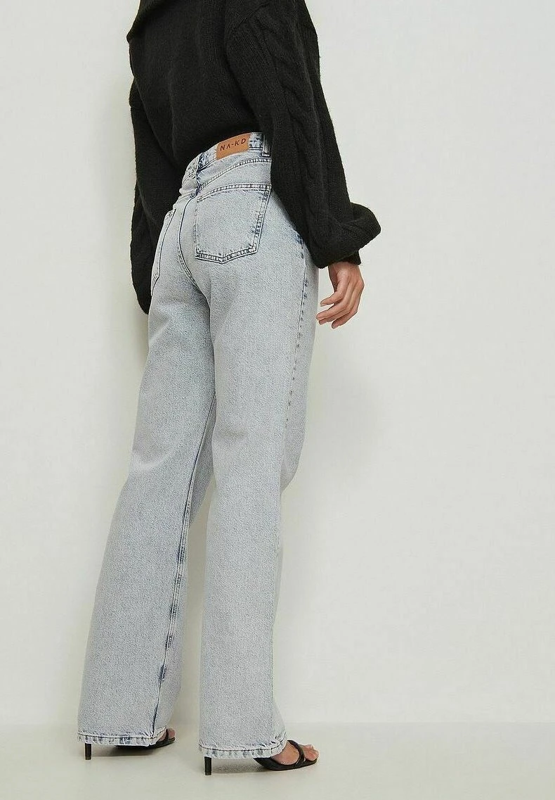 NA-KD Relaxed- Relaxed Fit Jeans - Acid Blue 2 NA-KD Relaxed- Relaxed Fit Jeans - Acid Blue - Afbeelding 2