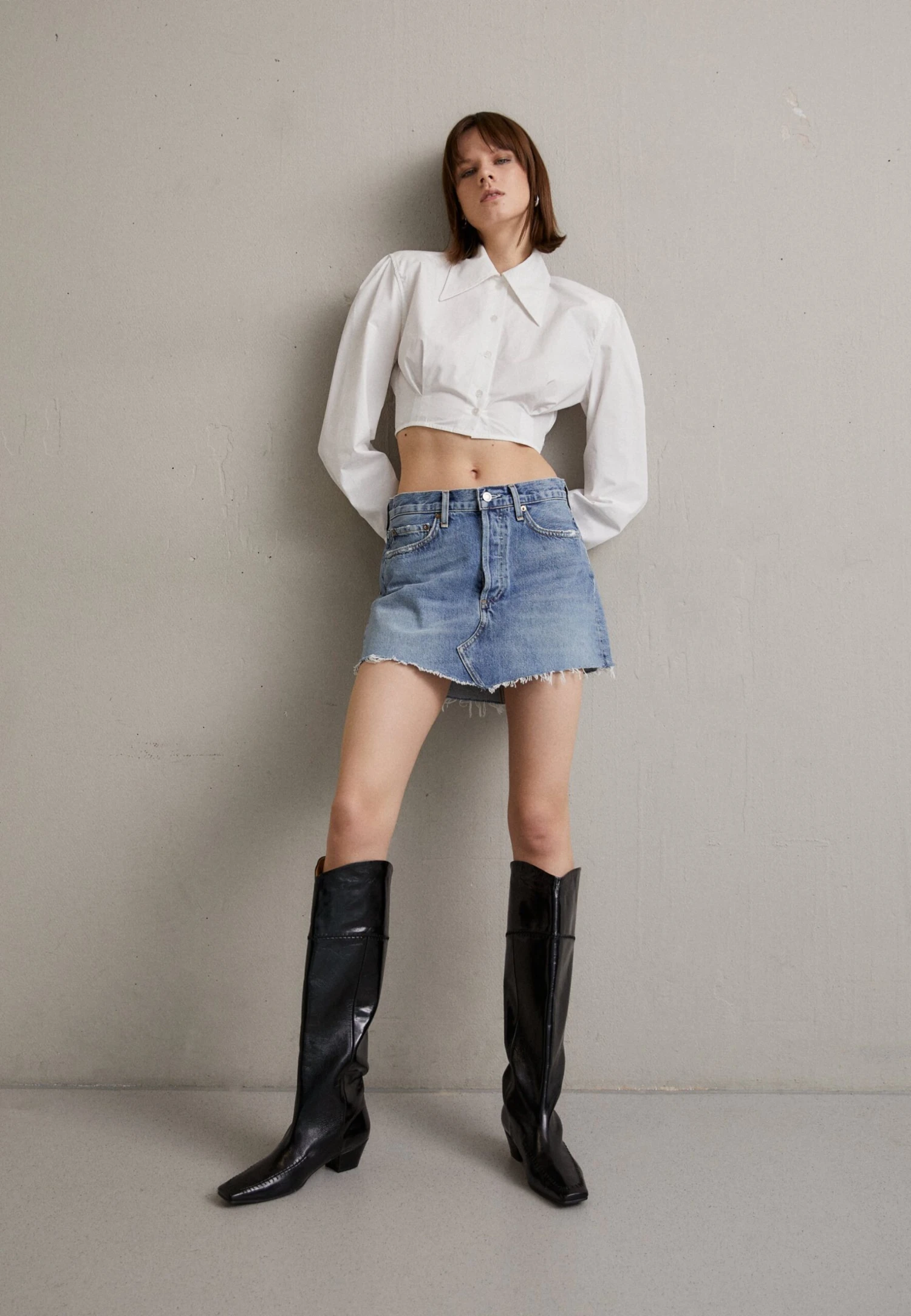 AGOLDE Parker Skirt - Jeansrok - Blue Denim 2 AGOLDE Parker Skirt - Jeansrok - Blue Denim - Afbeelding 2