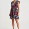 WE FASHION Met Dessin - Jurk - Multi Coloured