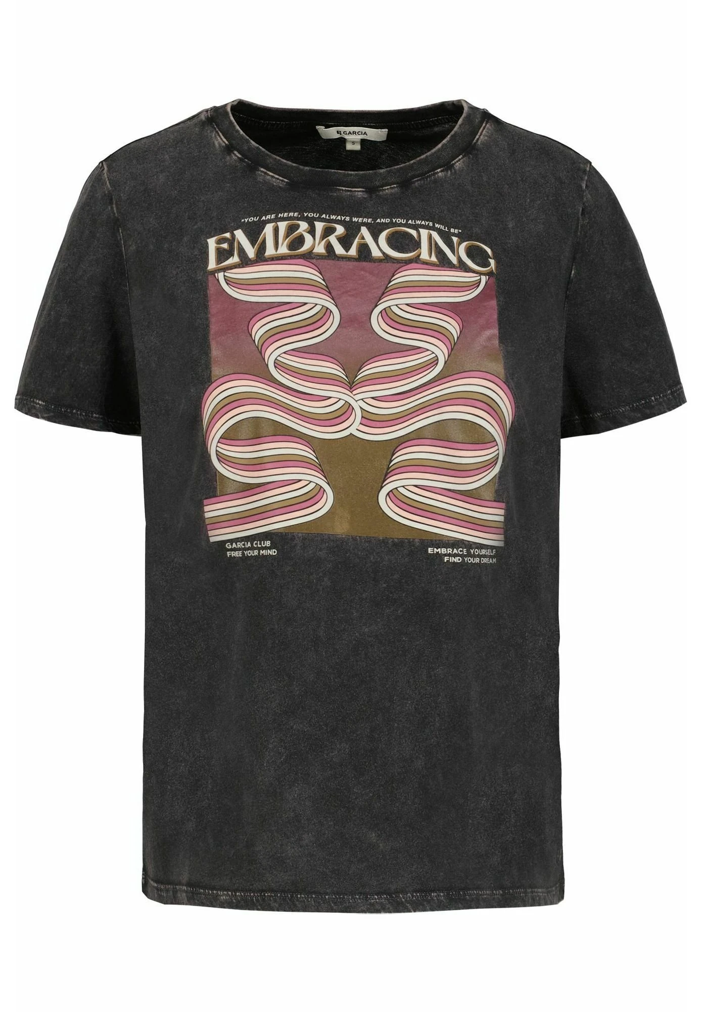 Garcia T-Shirt Print - Antracite 5 Garcia T-Shirt Print - Antracite - Afbeelding 5