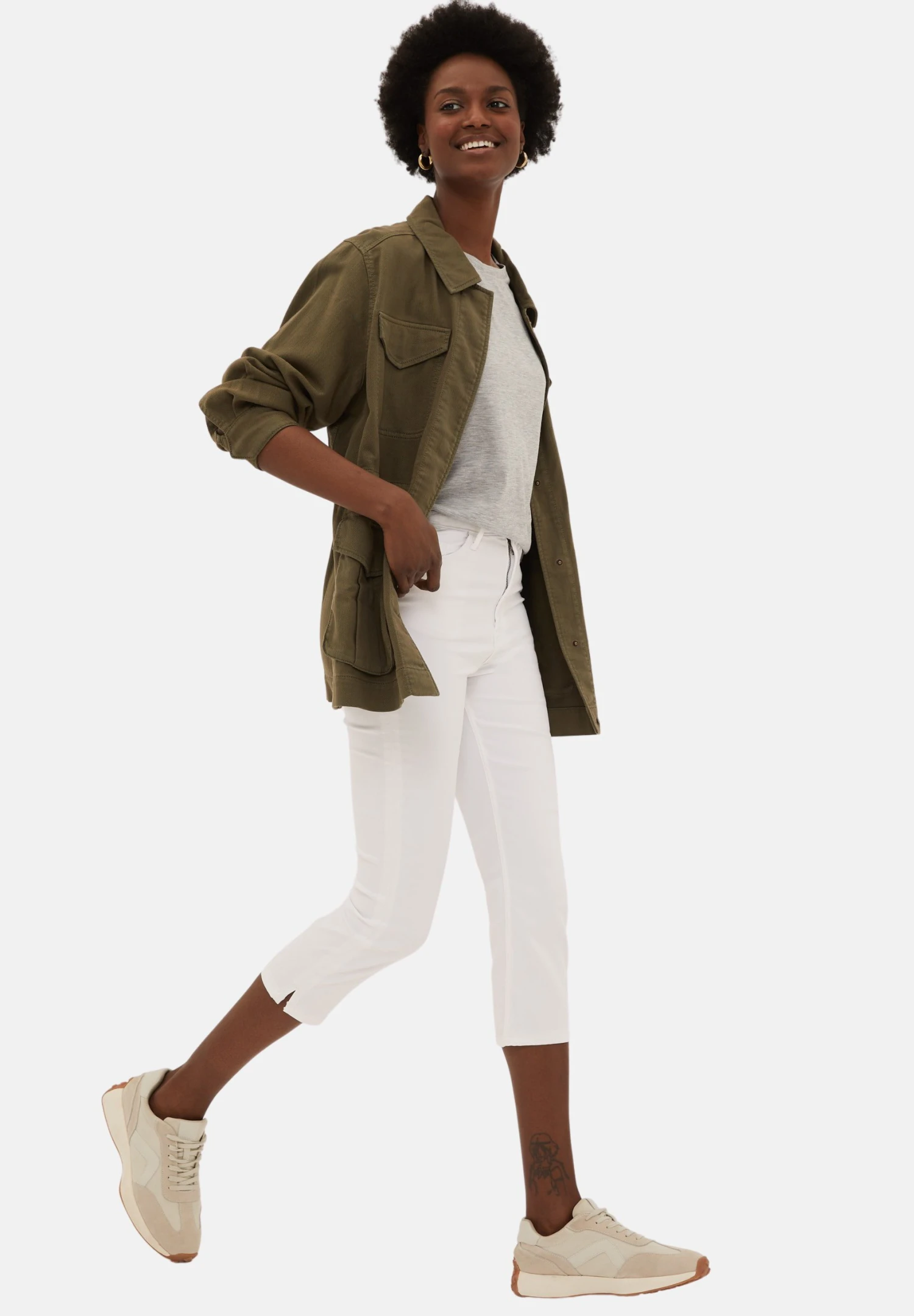 Marks & Spencer Crop Skinny - Jeans Skinny Fit - Soft White 1 Marks & Spencer Crop Skinny - Jeans Skinny Fit - Soft White