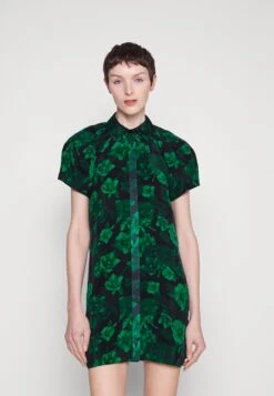 Alice + Olivia Jem Puff Dress - Jurk - Dream Floral Emerald