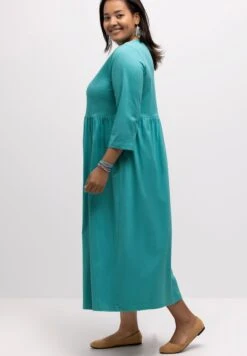 Ulla Popken Jerseyjurk - Türkis -Only Mode Winkel 9d4395c389234bc2b56399295e2c5154