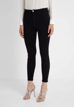FRAME Ali High Rise Cigarette - Jeans Skinny Fit - Noir
