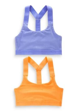 Next Low ImpactCrop 2 Pack - Bustier - Blue Orange -Only Mode Winkel 9d9e7ca8f8624b898b69221dcc30c5bf