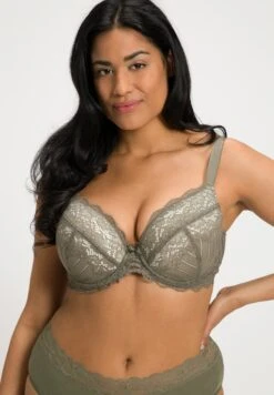Ulla Popken Push-Up Bh - Lodengrün
