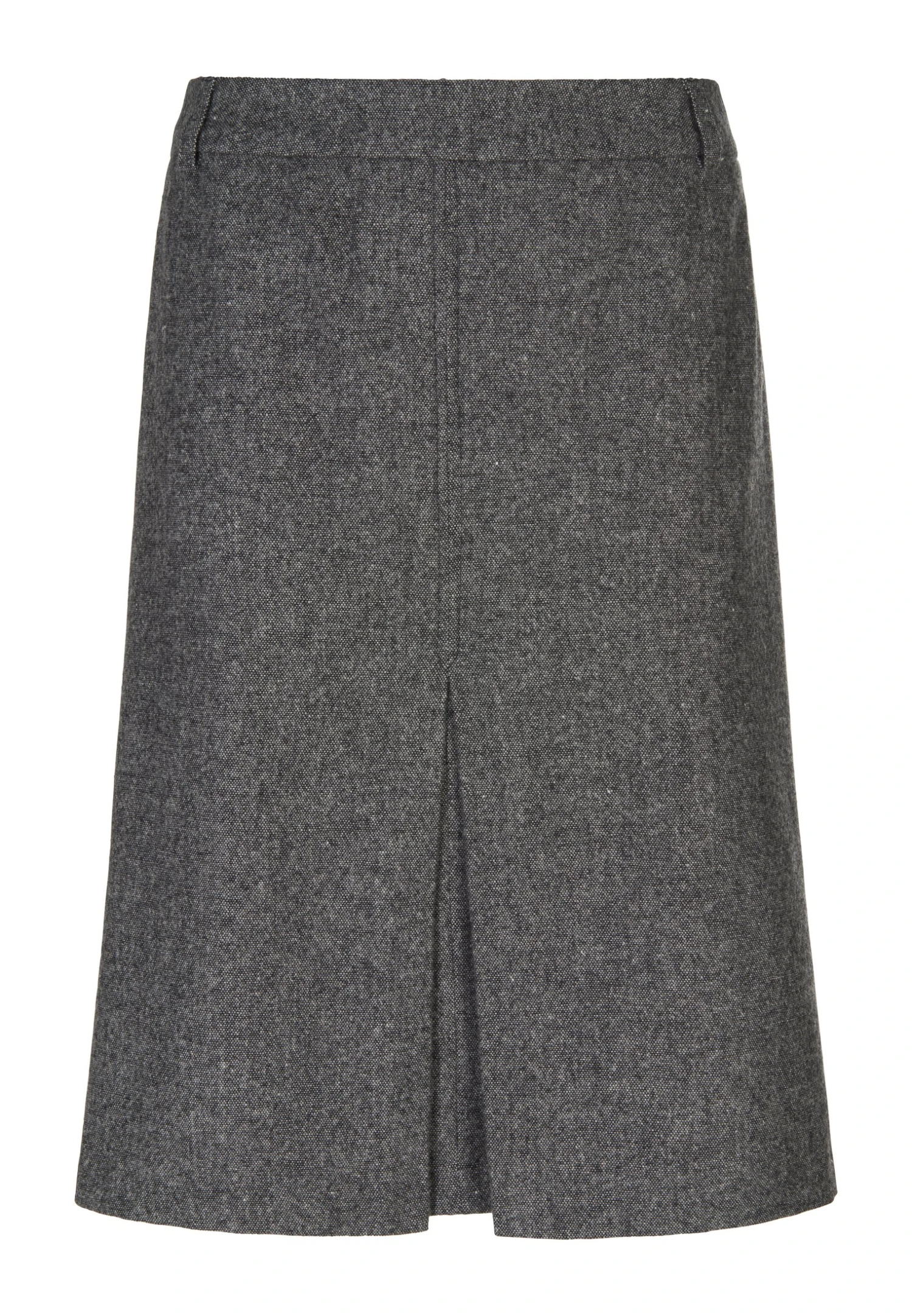 In Modischer- A-Lijn Rok - Schwarz Wollweiß 6 In Modischer- A-Lijn Rok - Schwarz Wollweiß - Afbeelding 6