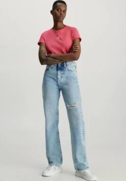 Calvin Klein Jeans Organic - T-Shirt Basic - Pink Flash -Only Mode Winkel 9e93c048911b4f2184c02428a50e9326