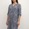 Kaffe Kamarina - Blousejurk - Blue And White Flower Print