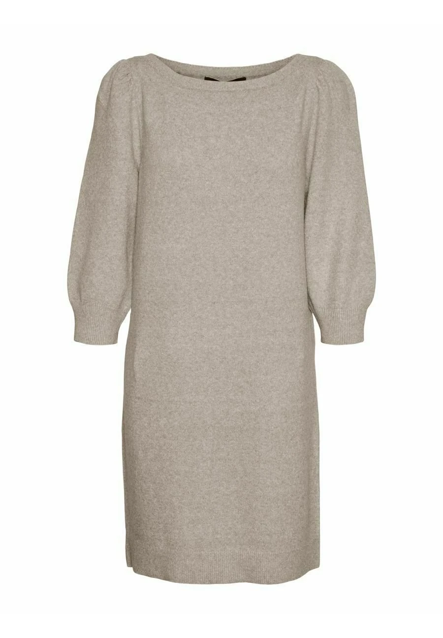 Vero Moda Curve Gebreide Jurk - Silver Mink 5 Vero Moda Curve Gebreide Jurk - Silver Mink - Afbeelding 5