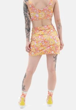 Vans Resort Floral - Minirok - Medium Orange -Only Mode Winkel 9f364f983a3b4fdcaef6178c4495398a