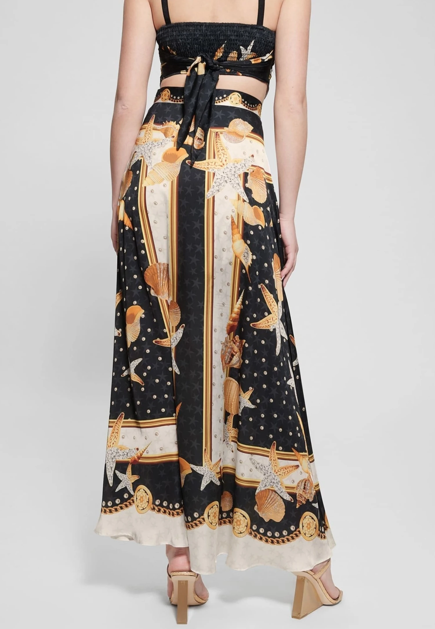 Guess Mit Barock-Print - Wikkelrok - Mehrfarbig Schwarz 3 Guess Mit Barock-Print - Wikkelrok - Mehrfarbig Schwarz - Afbeelding 3