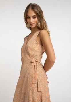 Izia Gaya - Maxi-Jurk - Orange Beige -Only Mode Winkel 9fcf7b1c9d604c1997d6b64ca8a2022b