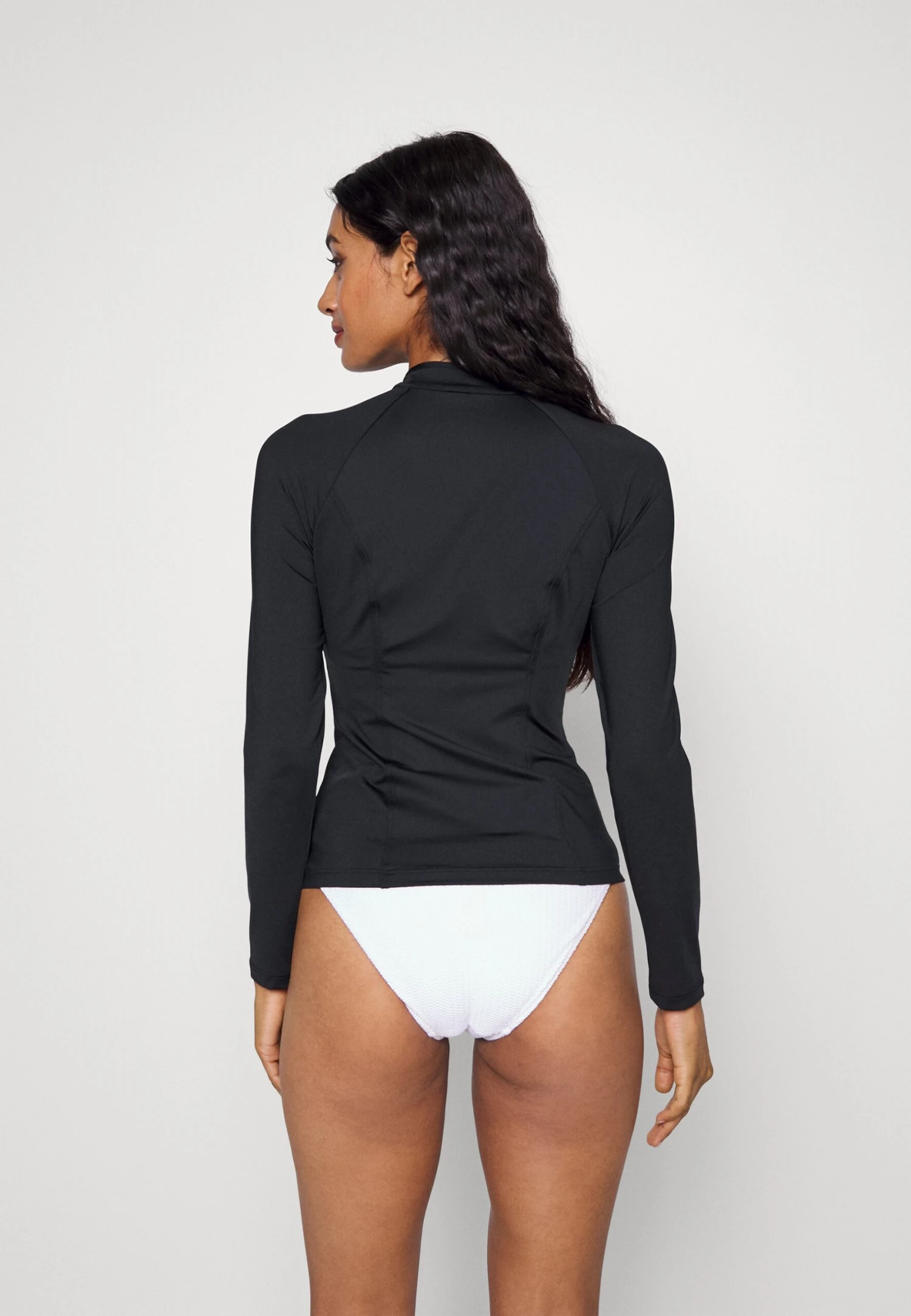 Seafolly Collective Long Sleeve Sunvest - Bikinitop - Black 3 Seafolly Collective Long Sleeve Sunvest - Bikinitop - Black - Afbeelding 3