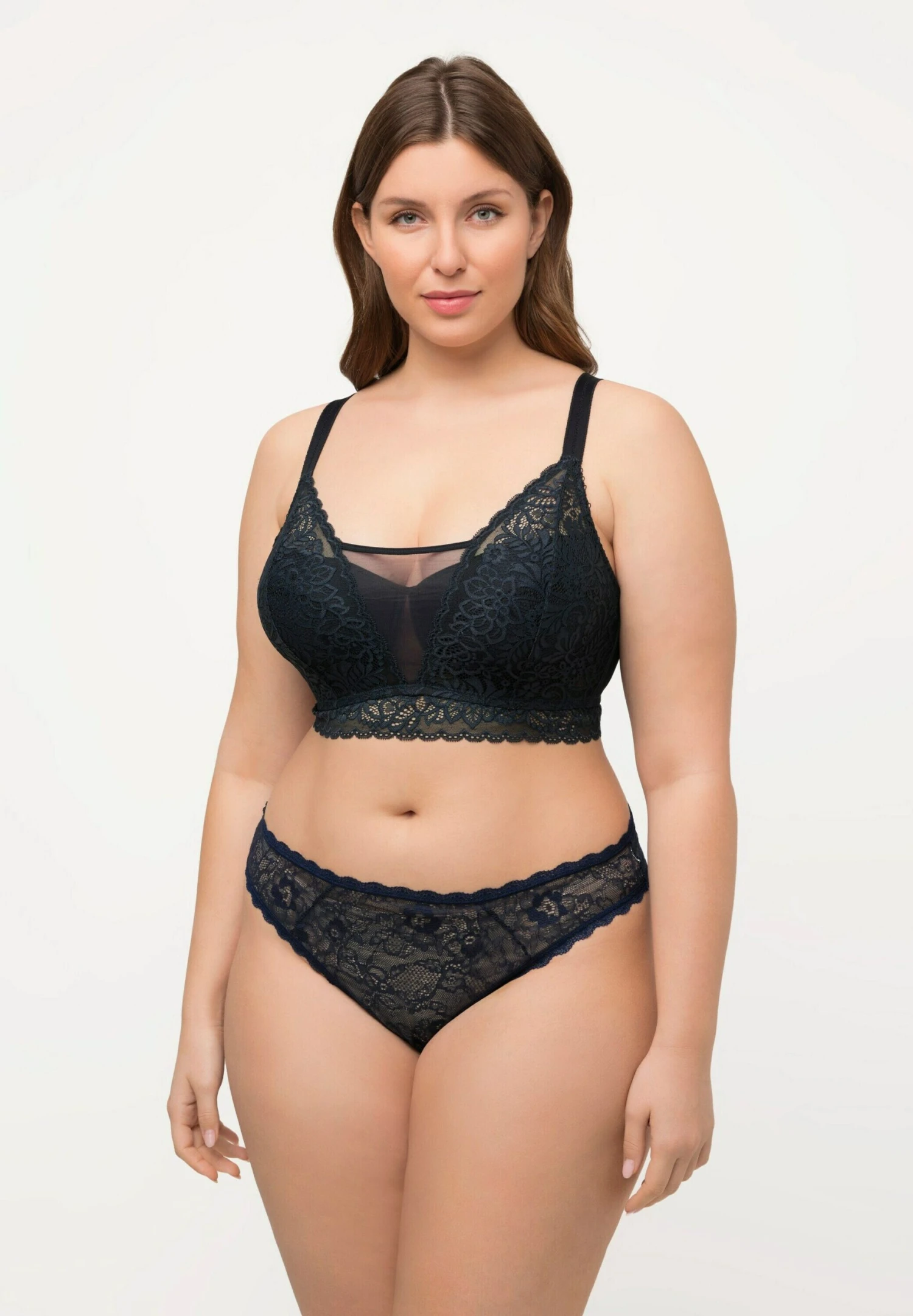 Ulla Popken Beugel Bh - Bleu Nuit 2 Ulla Popken Beugel Bh - Bleu Nuit - Afbeelding 2