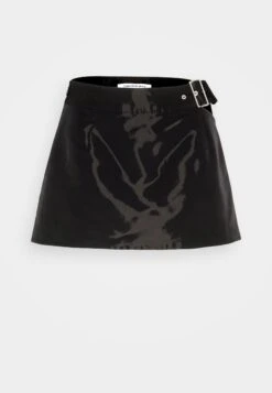 Calvin Klein Jeans Cut Out Shiny Skirt - A-Lijn Rok - Black -Only Mode Winkel a0bf950b8be7492291eea17d503bf85d