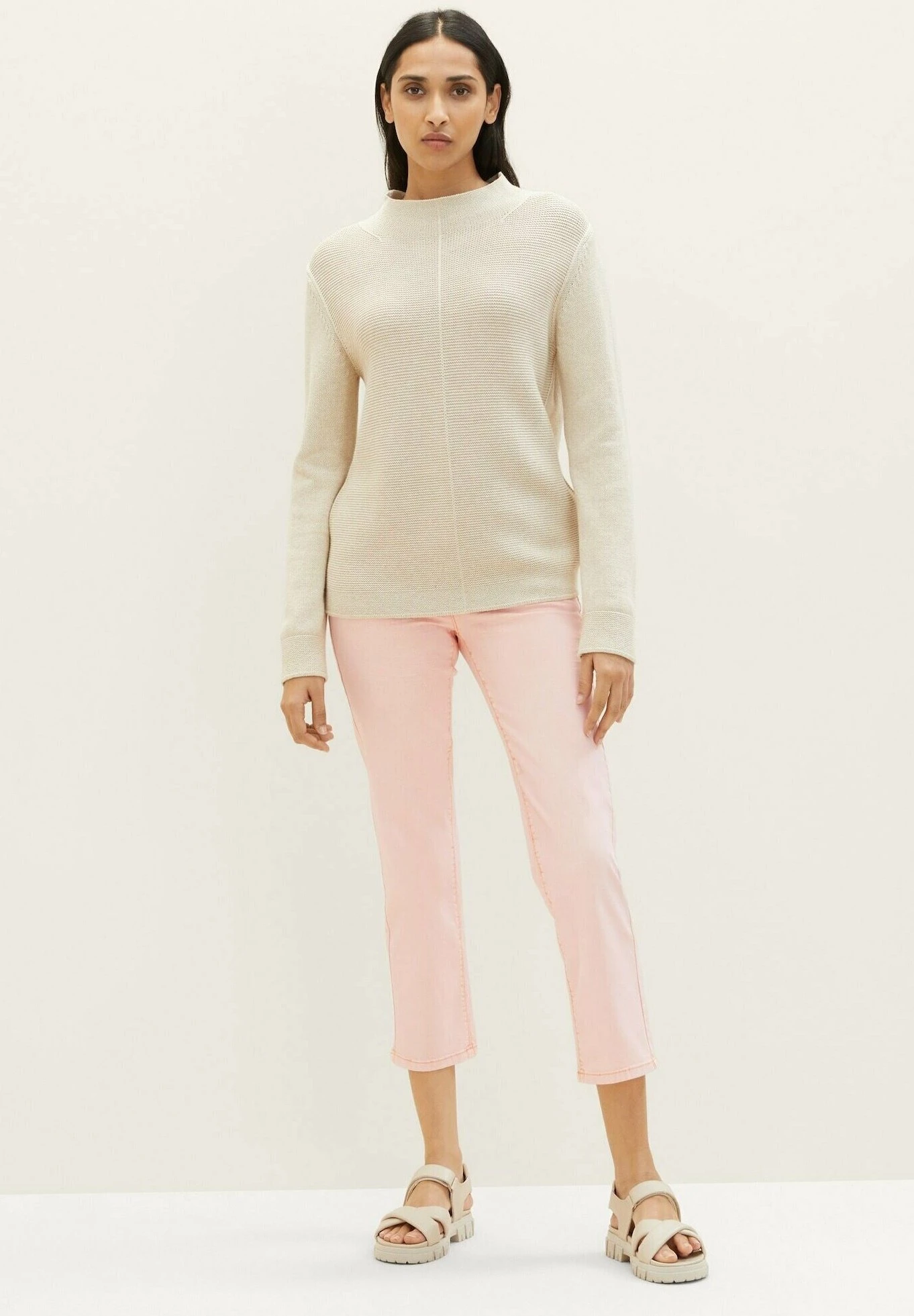 Tom Tailor Alexa Cropped - Straight Leg Jeans - Bright Mango Orange 5 Tom Tailor Alexa Cropped - Straight Leg Jeans - Bright Mango Orange - Afbeelding 5