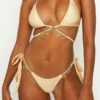 Seychelles Starfish Triangle Wrap- Bikinitop - Champagne