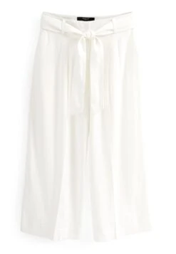 Next Tie Waist Crop Standard - Broek - White