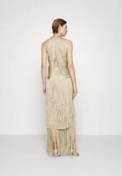 HERVE LEGER Metallic Draped Fringe Gown - Galajurk - Metallic Gold 12 HERVE LEGER Metallic Draped Fringe Gown - Galajurk - Metallic Gold -Only Mode Winkel a2a10d73f3574de1b673580806a58296