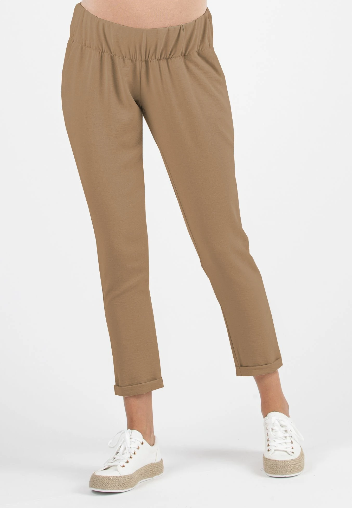 Elisa - Broek - Camel 3 Elisa - Broek - Camel - Afbeelding 3