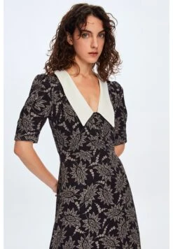 Balloon Sleeve Printed - Jurk - Printed Black -Only Mode Winkel a2d7bb732cea44fd91e670a7fa2c2f66