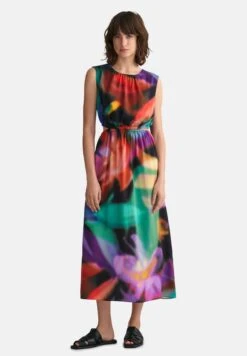 Gant Floral Print Sleeveless - Jurk - Ebony Black