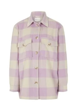 TOM TAILOR Denim Halflange Jas - Beige Rose Check -Only Mode Winkel a33eec83772e432e95536df3e983b05b