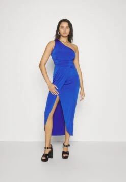 Wal G Party Bina One Shoulder Midi - Jerseyjurk - Electric Blue -Only Mode Winkel a39e0ce577ed4ecea71437686dc18be5