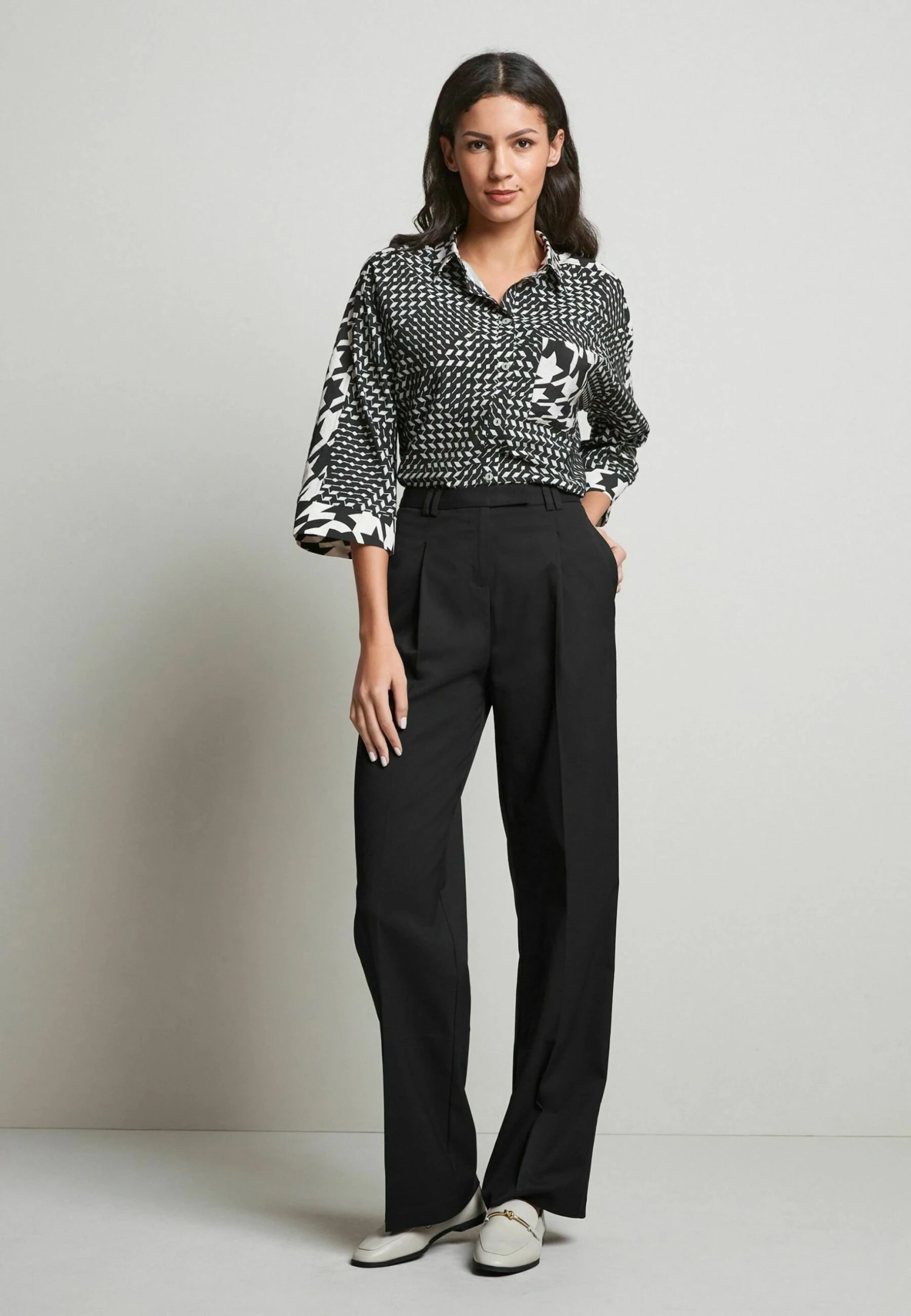 Next Tailored Wide Leg Standard - Broek - Black 2 Next Tailored Wide Leg Standard - Broek - Black - Afbeelding 2