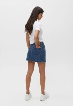 PULL & BEAR Jeansrok - Dark Blue Denim -Only Mode Winkel a3ca59ad8dda499cb797e01a11672646